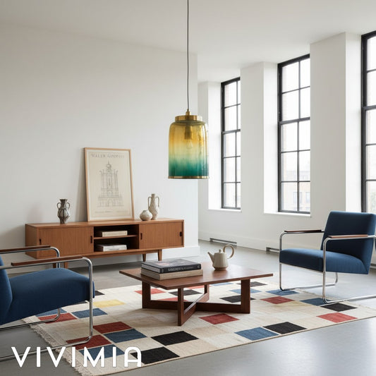 Helvo Sleek Metallic Pendant Minimalist Hanging Lamp for Bedroom & Hallway