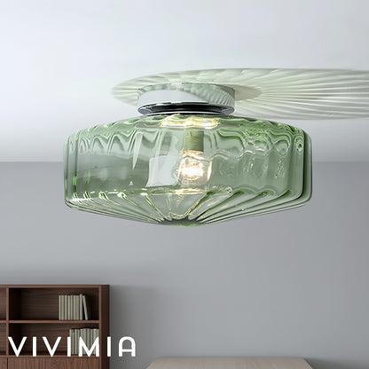 Ripple Glass Design – Vintage Ceiling Lamp for Living Room