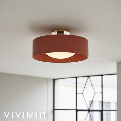 Cerova Porcelain Flushmount – Modern Minimalist Design – Perfect for Living & Dining Areas