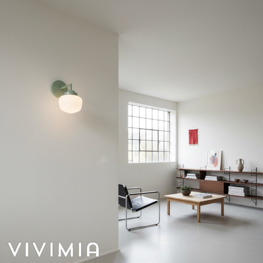 Opalume Glass Vanity Light – Vintage-Inspired Design – Perfect for Bathroom & Powder Room