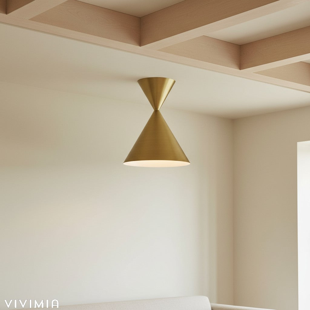 Brivana Semi-Flush Ceiling Light – Minimalist Design for Bedrooms & Living Rooms
