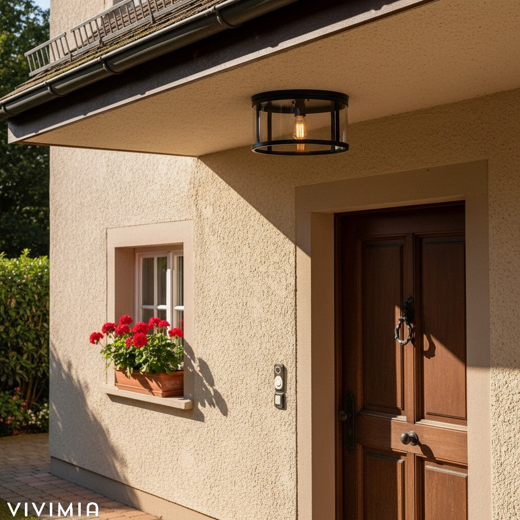 Ferrix Minimalistische Eisen-Flush Mount Deckenleuchte für Veranden und Flure