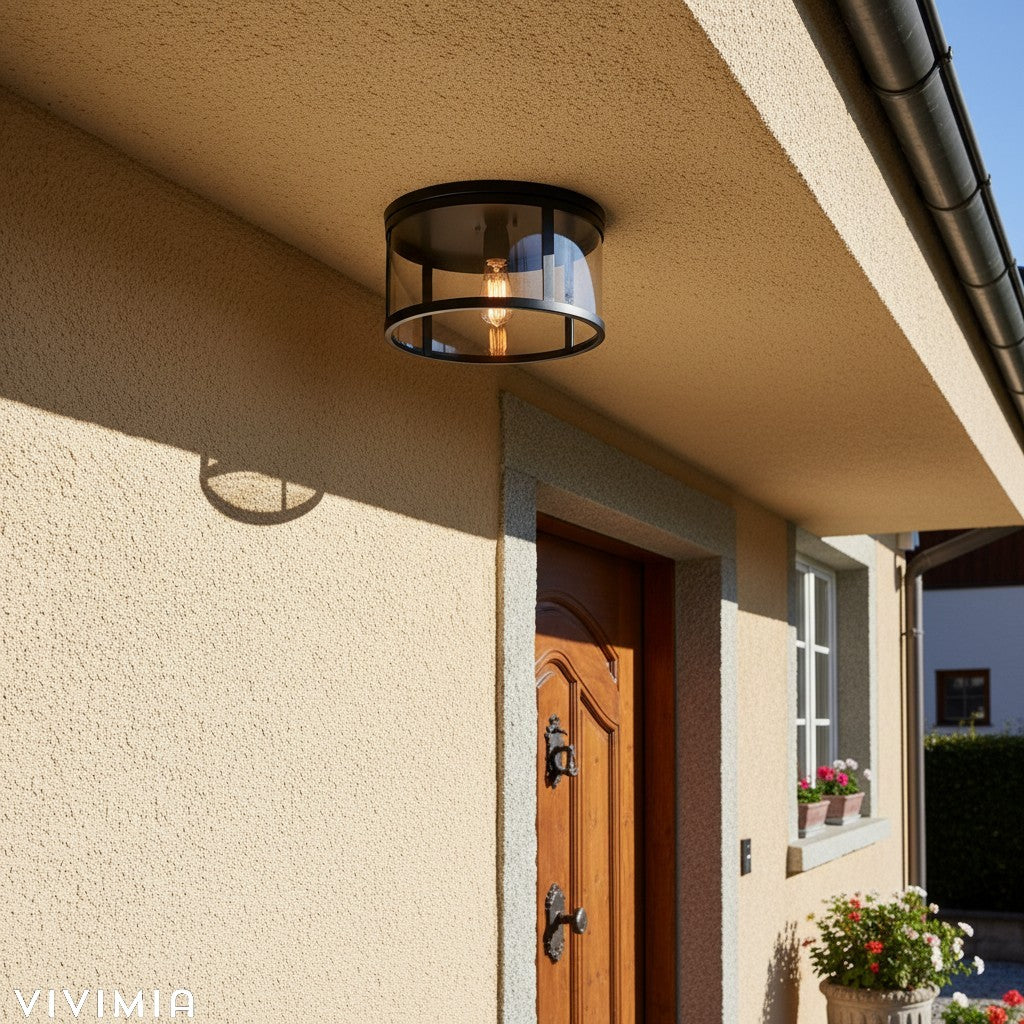 Ferrix Minimalistische Eisen-Flush Mount Deckenleuchte für Veranden und Flure