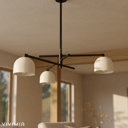 Metio Dome-Design Ceiling Chandelier - Elegant Lighting for Dining & Living Rooms