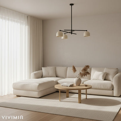 Metio Dome-Design Ceiling Chandelier - Elegant Lighting for Dining & Living Rooms