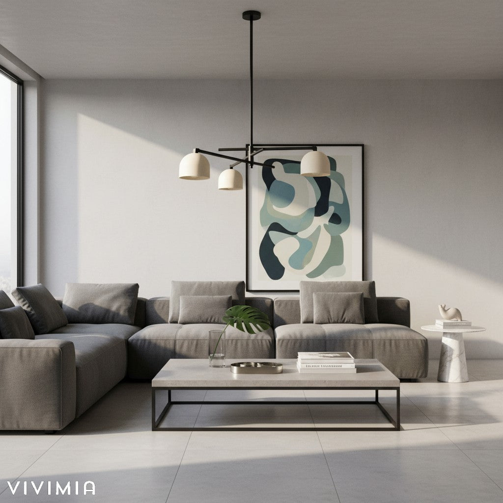 Metio Dome-Design Ceiling Chandelier - Elegant Lighting for Dining & Living Rooms