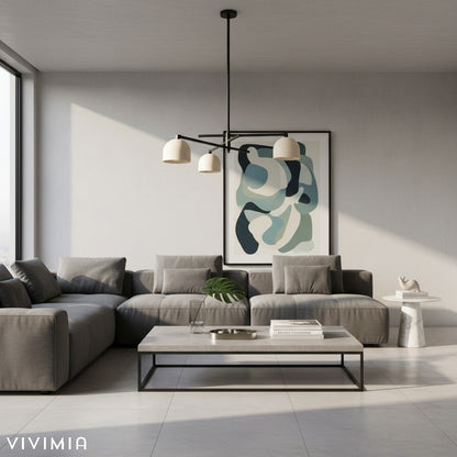 Metio Dome-Design Ceiling Chandelier - Elegant Lighting for Dining & Living Rooms