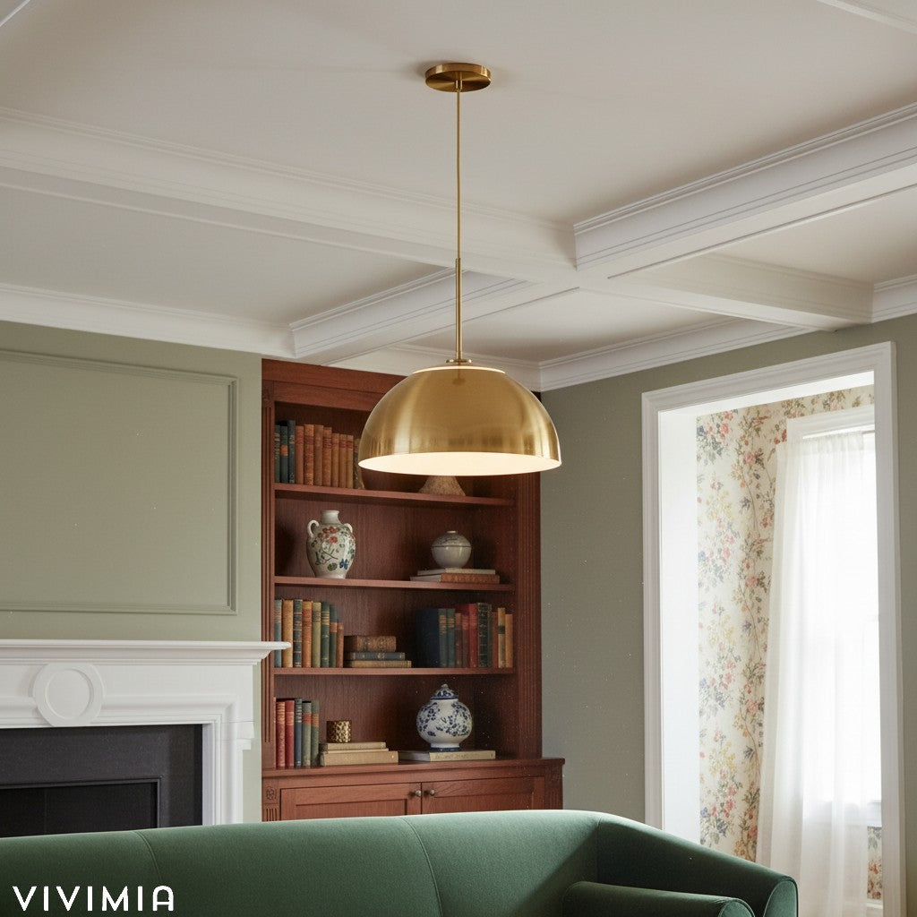 Parvion Sculptural Metal Pendant Light - Modern Adjustable Ceiling Fixture for Living Room and Kitchen