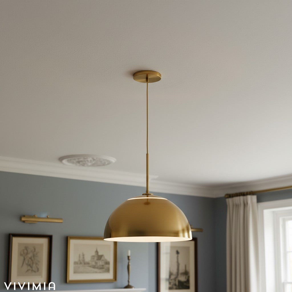 Parvion Sculptural Metal Pendant Light - Modern Adjustable Ceiling Fixture for Living Room and Kitchen