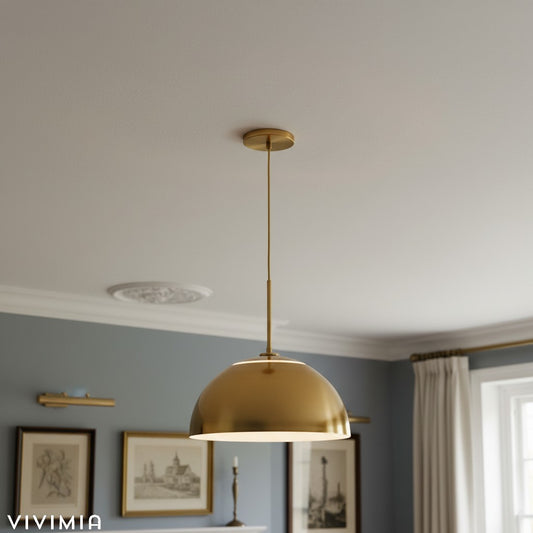 Parvion Sculptural Metal Pendant Light - Modern Adjustable Ceiling Fixture for Living Room and Kitchen