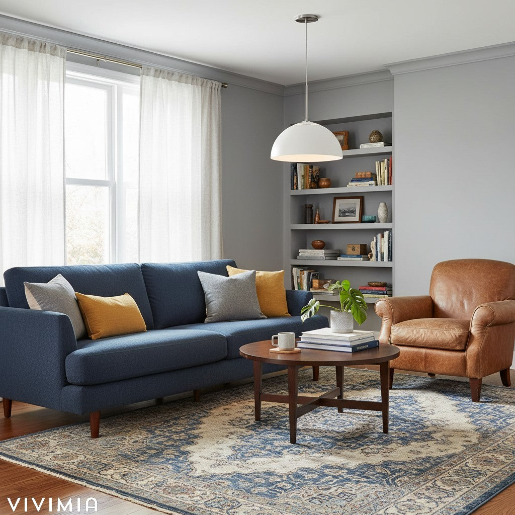 Parvion Sculptural Metal Pendant Light - Modern Adjustable Ceiling Fixture for Living Room and Kitchen