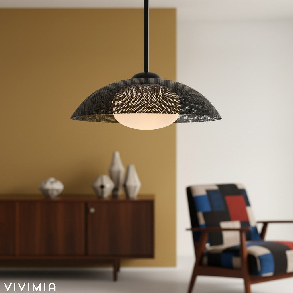 Elorina Modern Disc Design Pendant Light for Dining and Living Spaces