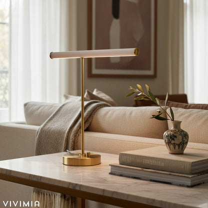 Voro Modern LED USB Table Lamp – Sleek Metal Desk or Bedside Lighting