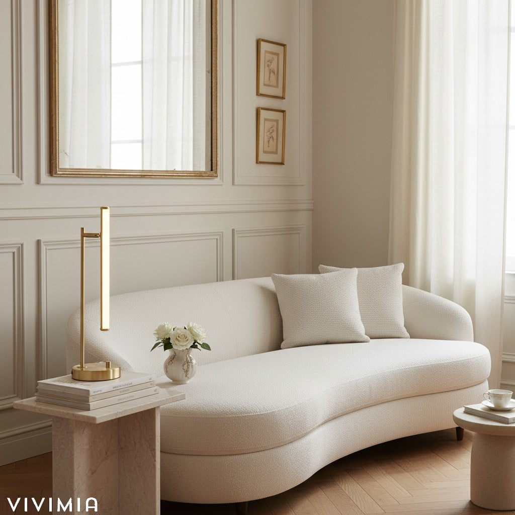 Voro Modern LED USB Table Lamp – Sleek Metal Desk or Bedside Lighting