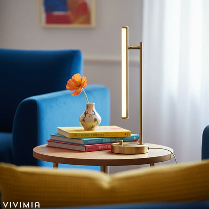 Voro Modern LED USB Table Lamp – Sleek Metal Desk or Bedside Lighting