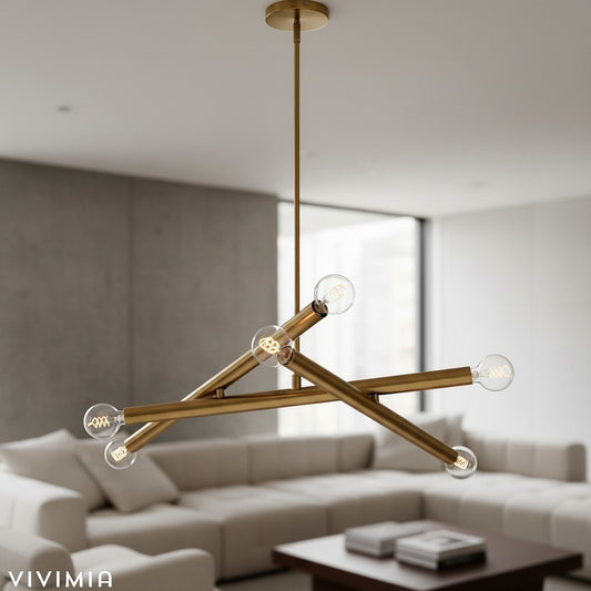 Borvia Adjustable Chandelier – Modern Trace Light with Flexible Arms for Bedroom or Staircase