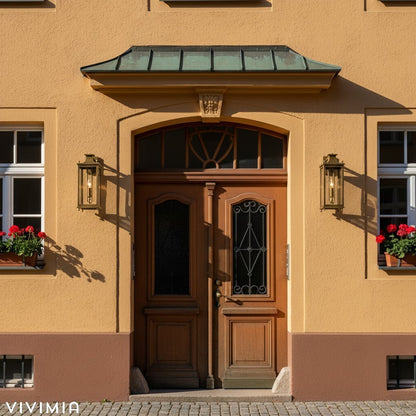 Yolvira Outdoor Lantern Sconce – Versatile Wall Light for Porch, Patio, or Corridor