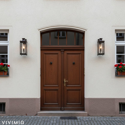 Yolvira Outdoor Lantern Sconce – Versatile Wall Light for Porch, Patio, or Corridor