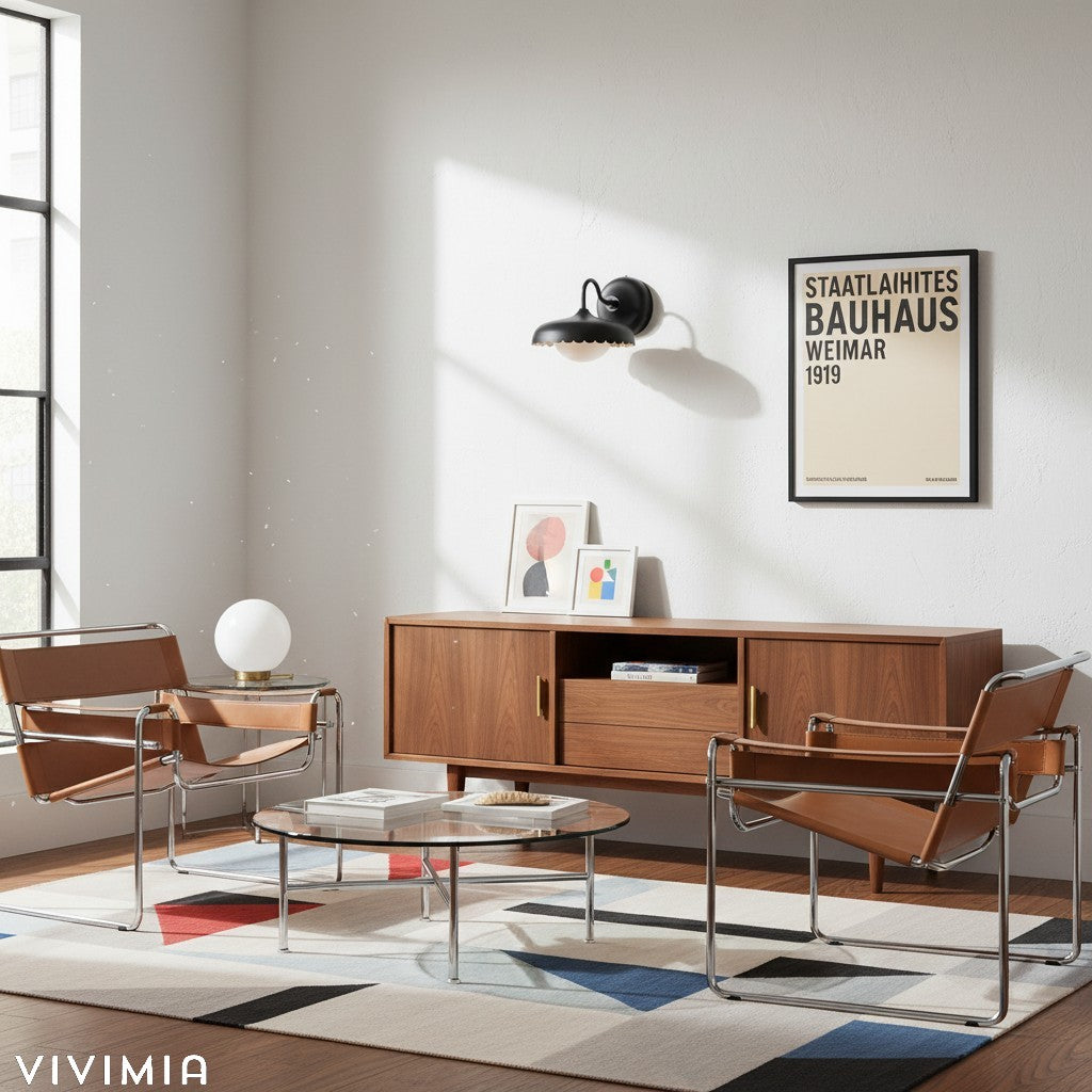 Rayla ScallopEdge Wall Sconce – Modern Metal Outdoor Light for Porch, Patio, or Balcony