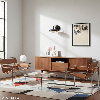 Rayla ScallopEdge Wall Sconce – Modern Metal Outdoor Light for Porch, Patio, or Balcony