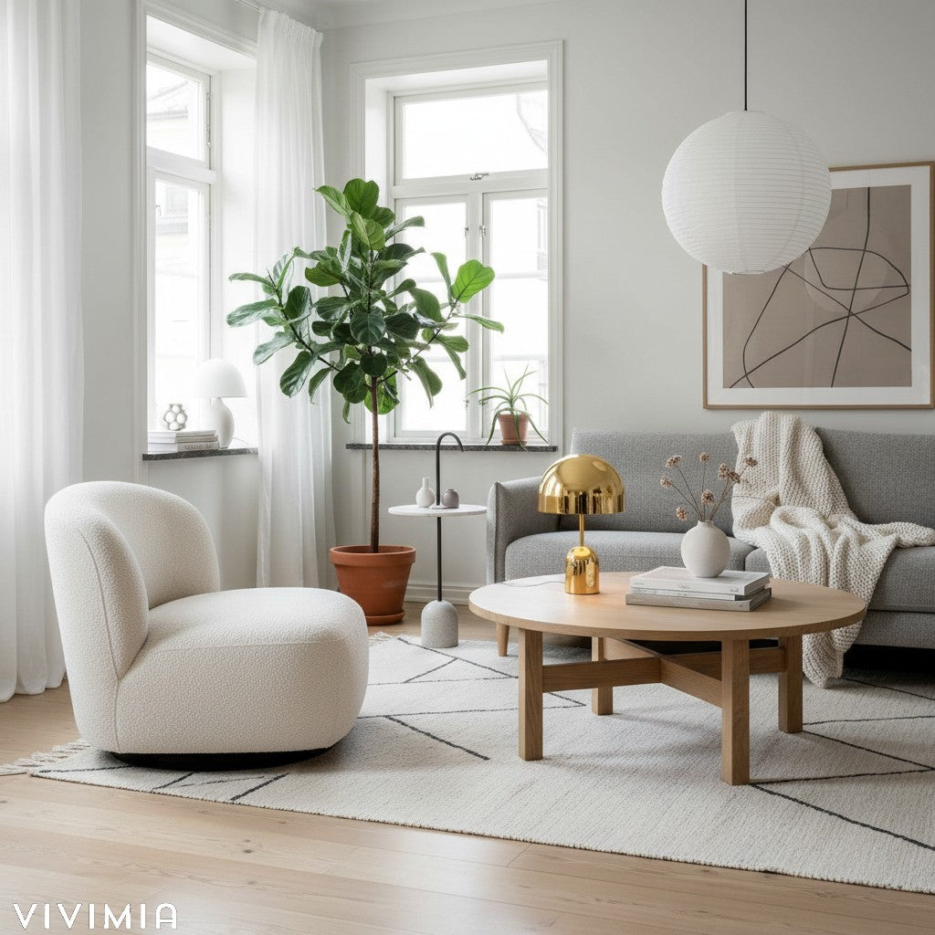 Bell Domed Table Lamp – Modern Minimalist Light for Bedroom & Reading Nooks