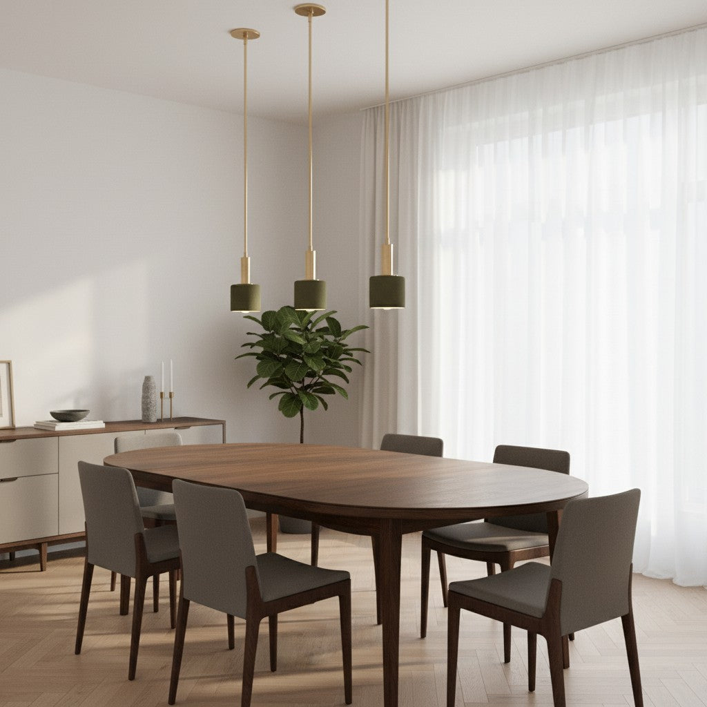 Cerova Modern Ivory Porcelain Pendant Light – Soft Organic Design for Kitchen Island