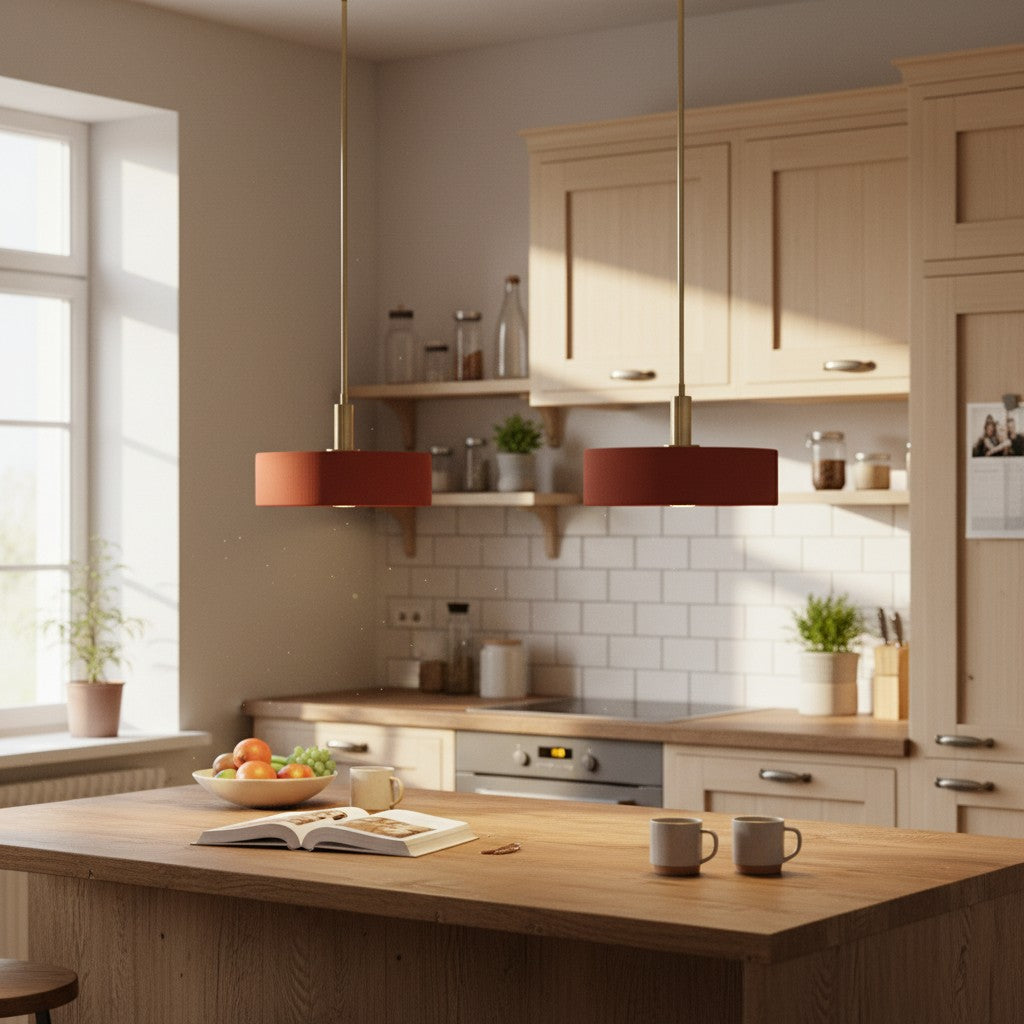 Cerova Modern Ivory Porcelain Pendant Light – Soft Organic Design for Kitchen Island