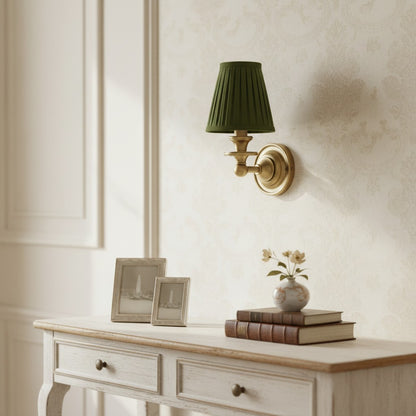 Kalvora Soft Fabric Shade Wall Sconce - Modern Accent Lighting Ideal for Bedroom and Hallway