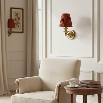 Kalvora Soft Fabric Shade Wall Sconce - Modern Accent Lighting Ideal for Bedroom and Hallway