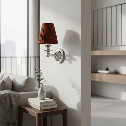 Kalvora Soft Fabric Shade Wall Sconce - Modern Accent Lighting Ideal for Bedroom and Hallway