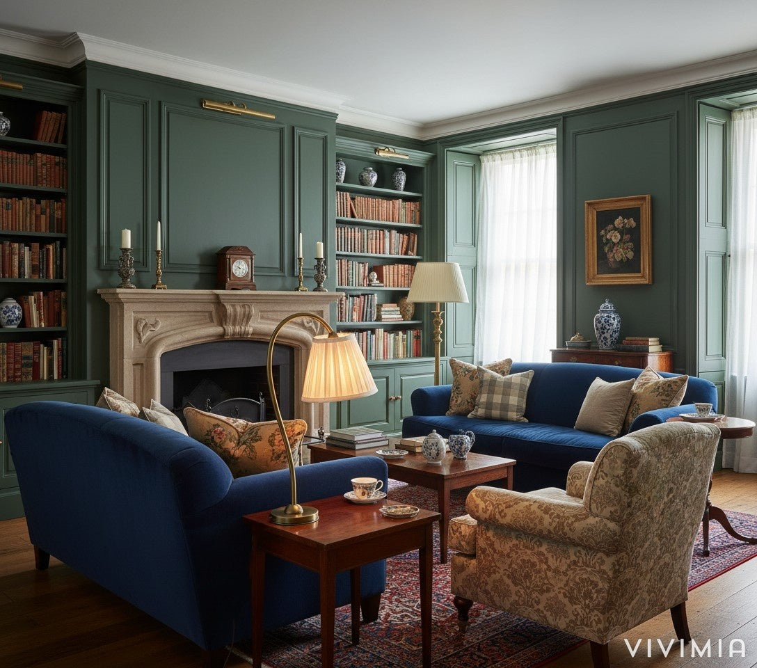 Luvora Eisen Tischlampe mit strukturiertem Plisseeschirm im Vintage Look für Wohn und Arbeitsbereiche