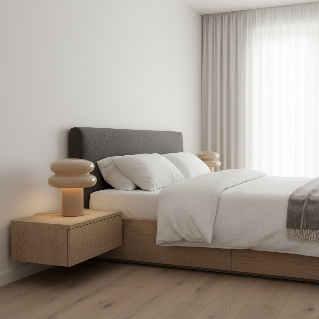 Orra Soft Glow Opal Glass Table Lamp – Contemporary Mushroom Design for Cozy Spaces