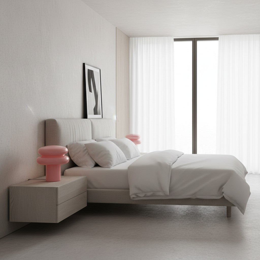 Orra Soft Glow Opal Glass Table Lamp – Contemporary Mushroom Design for Cozy Spaces