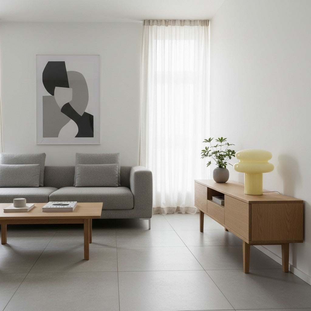 Orra Soft Glow Opal Glass Table Lamp – Contemporary Mushroom Design for Cozy Spaces