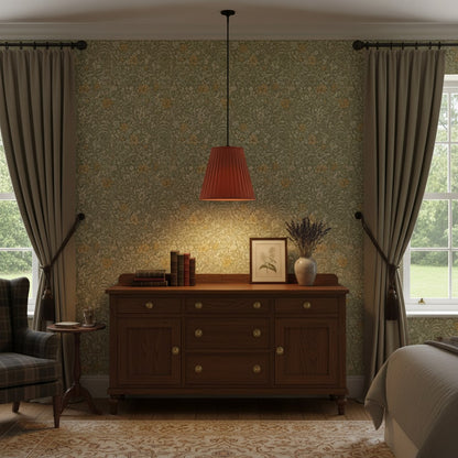 Luvora Modern Fabric Pleated Shade Pendant Lamp - Contemporary Elegant Decor Hanging Light