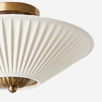 Elumina Silk Semi-Flush Mount – Moderne Deckenleuchte aus Stoff