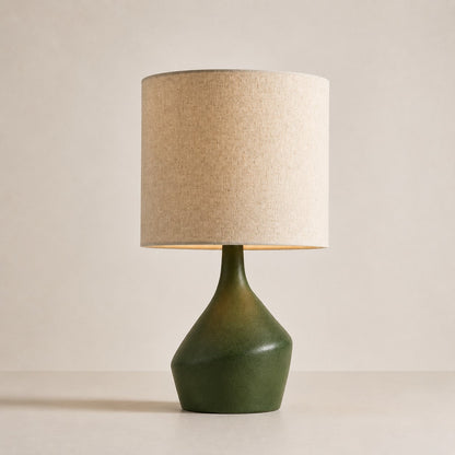 Lumo Modern Asymmetrical Table Lamp - Artistic Ceramic Body Ambient Lighting for Contemporary Home and Office