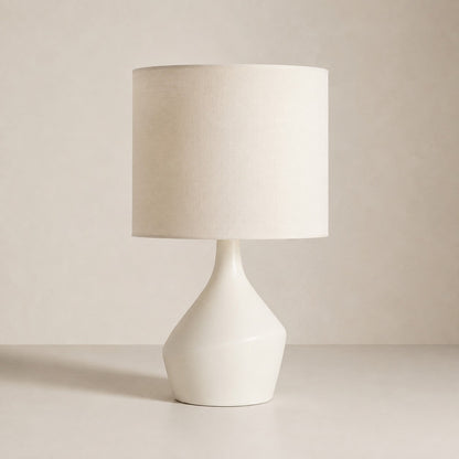Lumo Modern Asymmetrical Table Lamp - Artistic Ceramic Body Ambient Lighting for Contemporary Home and Office