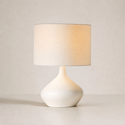 Lumo Modern Asymmetrical Table Lamp - Artistic Ceramic Body Ambient Lighting for Contemporary Home and Office