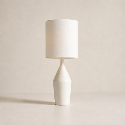 Lumo Modern Asymmetrical Table Lamp - Artistic Ceramic Body Ambient Lighting for Contemporary Home and Office