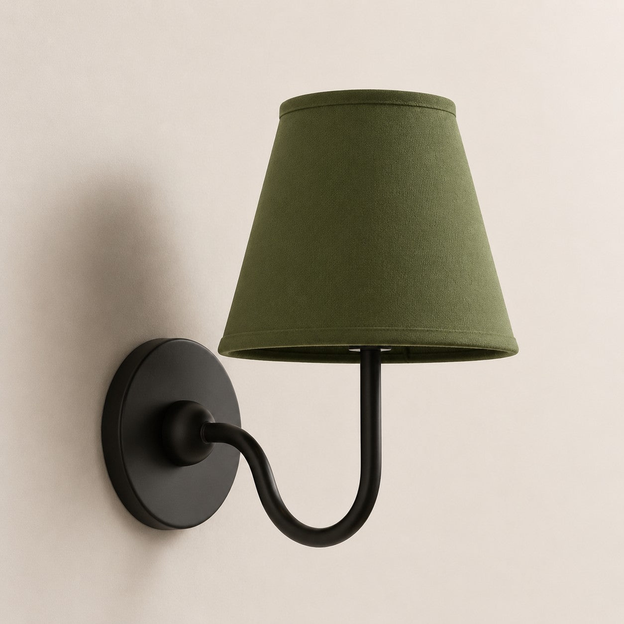 Luvora Gefalteter Leinenlampenschirm Wandlampe Vintage Modern für Schlafzimmer und Flur