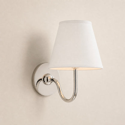 Luvora Gefalteter Leinenlampenschirm Wandlampe Vintage Modern für Schlafzimmer und Flur