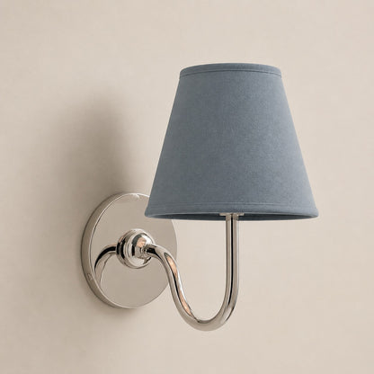 Luvora Gefalteter Leinenlampenschirm Wandlampe Vintage Modern für Schlafzimmer und Flur