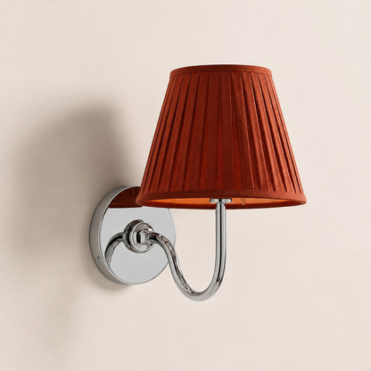 Luvora Gefalteter Leinenlampenschirm Wandlampe Vintage Modern für Schlafzimmer und Flur