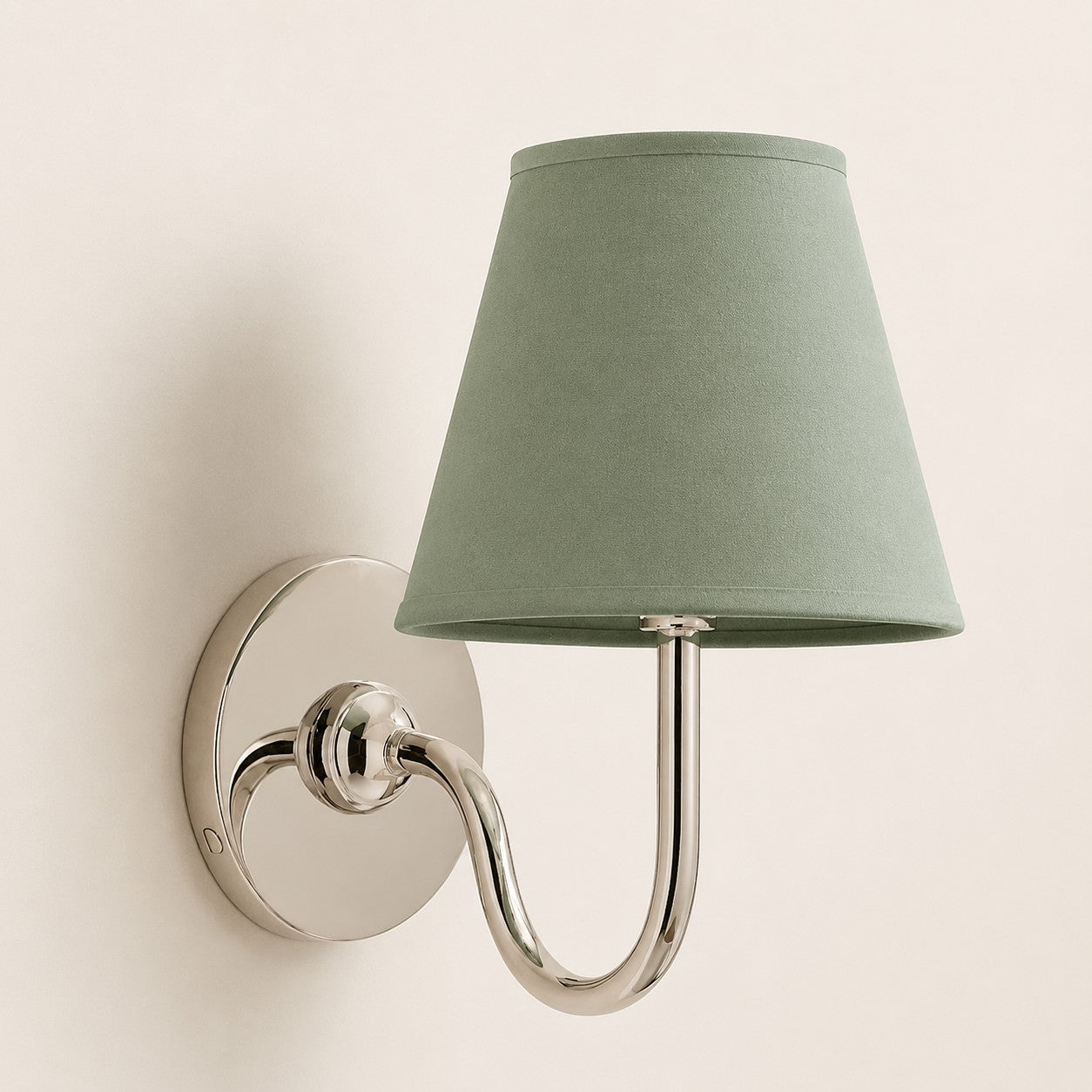 Luvora Gefalteter Leinenlampenschirm Wandlampe Vintage Modern für Schlafzimmer und Flur