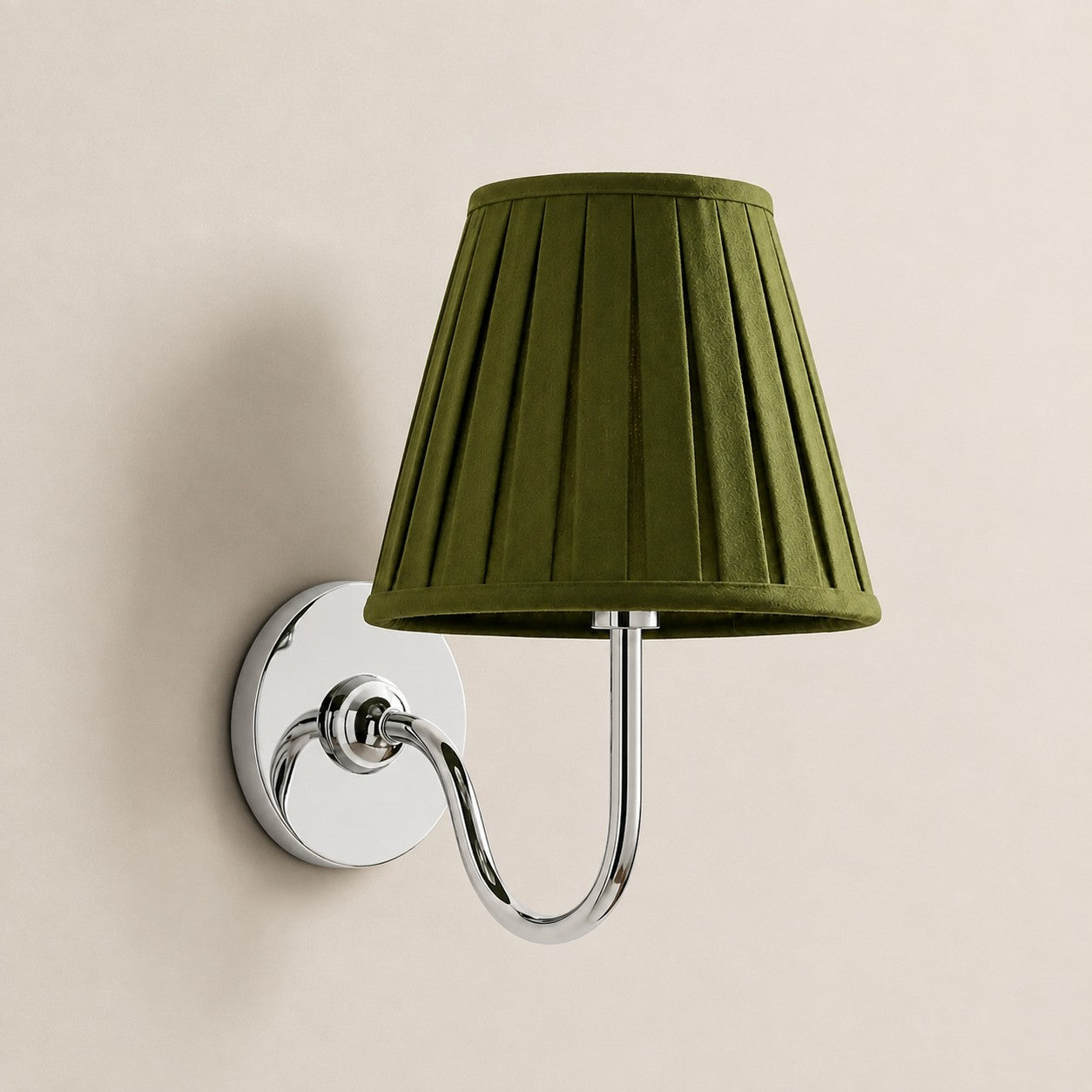 Luvora Gefalteter Leinenlampenschirm Wandlampe Vintage Modern für Schlafzimmer und Flur