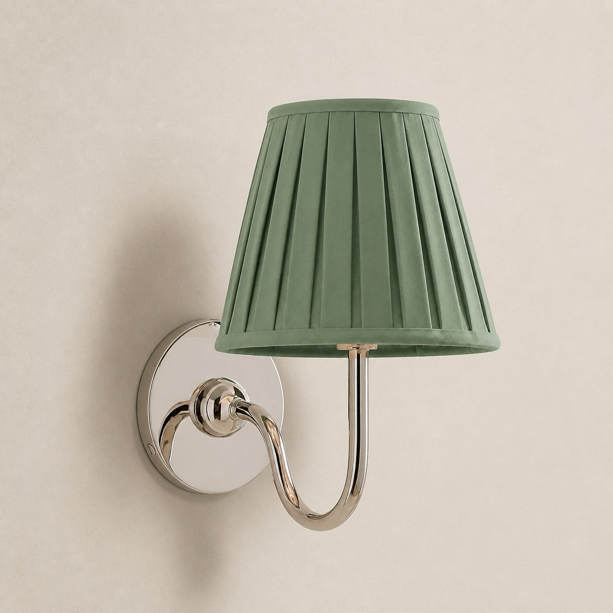 Luvora Gefalteter Leinenlampenschirm Wandlampe Vintage Modern für Schlafzimmer und Flur