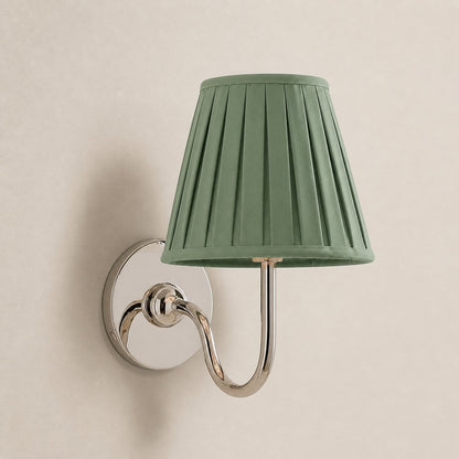 Luvora Gefalteter Leinenlampenschirm Wandlampe Vintage Modern für Schlafzimmer und Flur