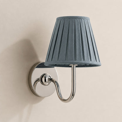 Luvora Gefalteter Leinenlampenschirm Wandlampe Vintage Modern für Schlafzimmer und Flur