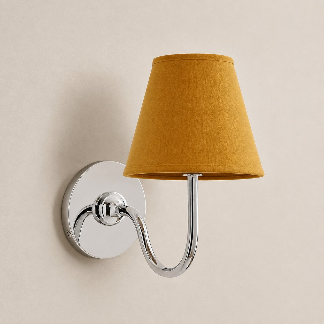 Luvora Gefalteter Leinenlampenschirm Wandlampe Vintage Modern für Schlafzimmer und Flur